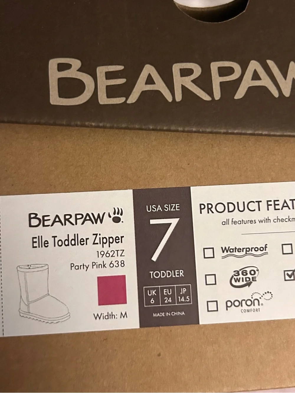 BearPaw Hot Pink Suede Girls' Boots